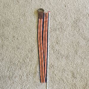 Polo by Ralph Lauren Orange and Black Striped Belt